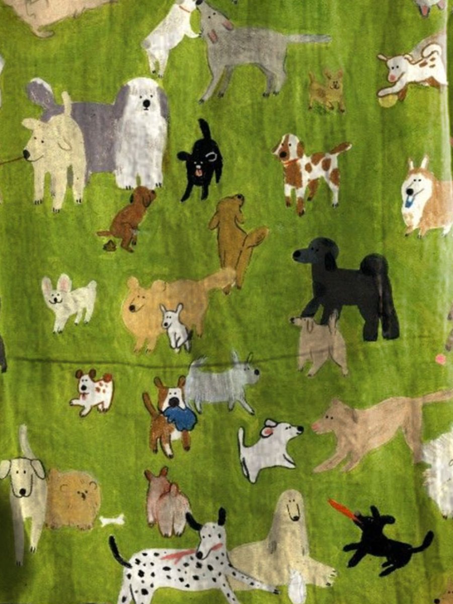 Women's Dog Lover Print Casual Cotton And Linen Shirt