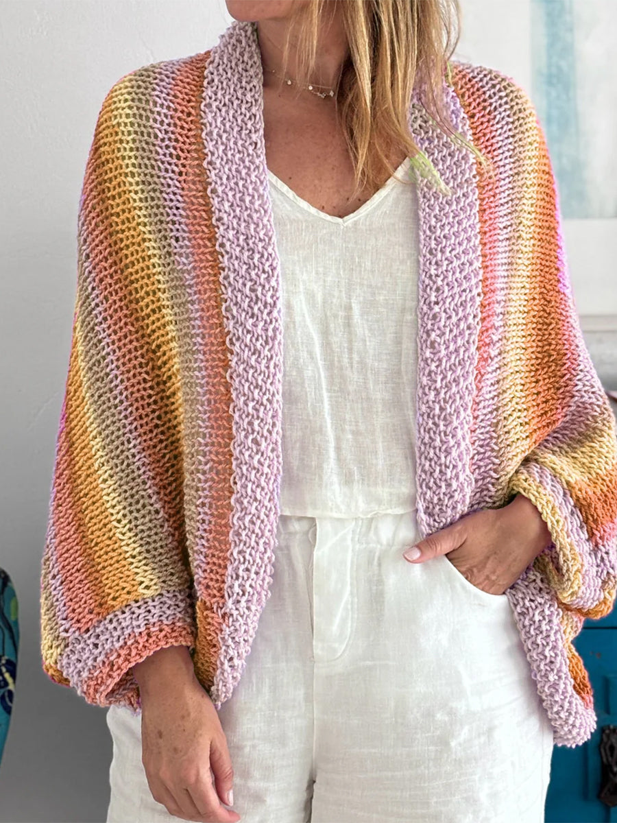 womens-rainbow-knitted-cardigan-sweater