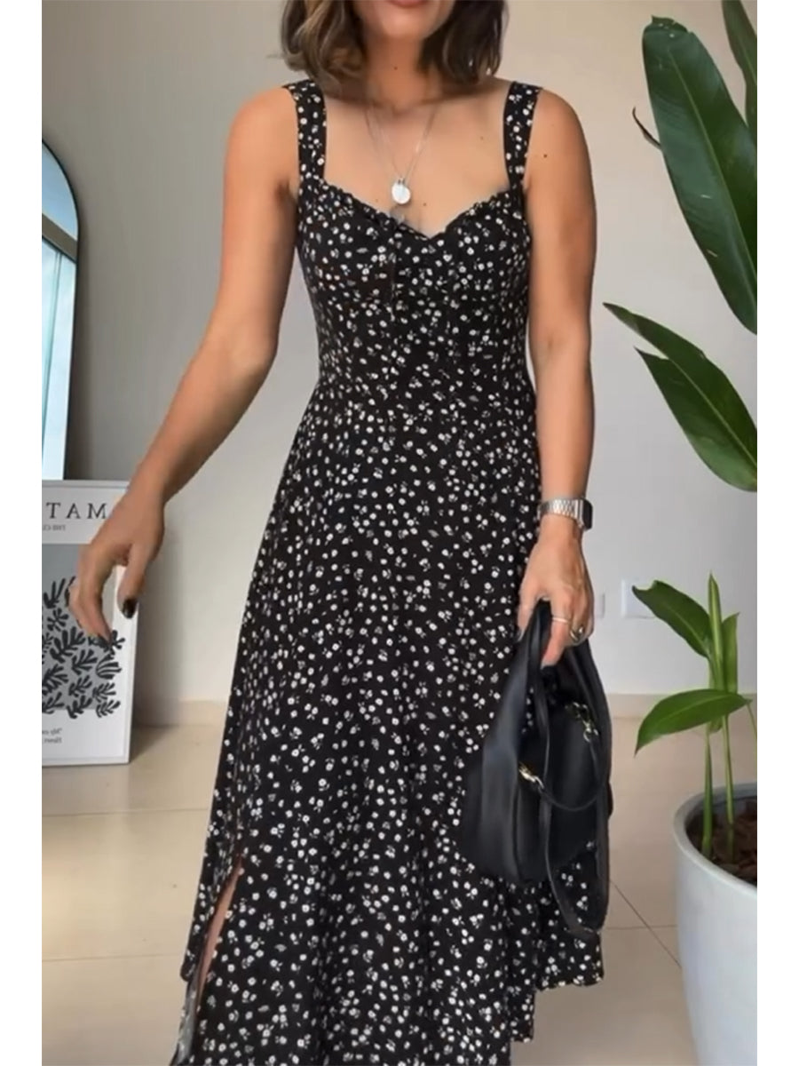 womens-turtleneck-wool-pullover-sweater-and-floral-print-cotton-and-linen-sleeveless-dress