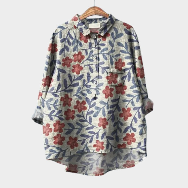 Cotton Linen Shirts for Women 2025 Buttons V Neck Long Sleeve Top Oversized Blouses Casual Loose Tunic Tops