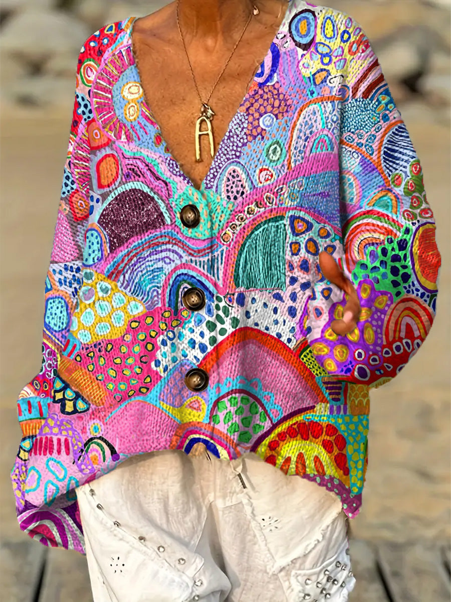 womens-beautiful-colorful-abstract-geometric-painting-art-print-casual-pullover-sweater