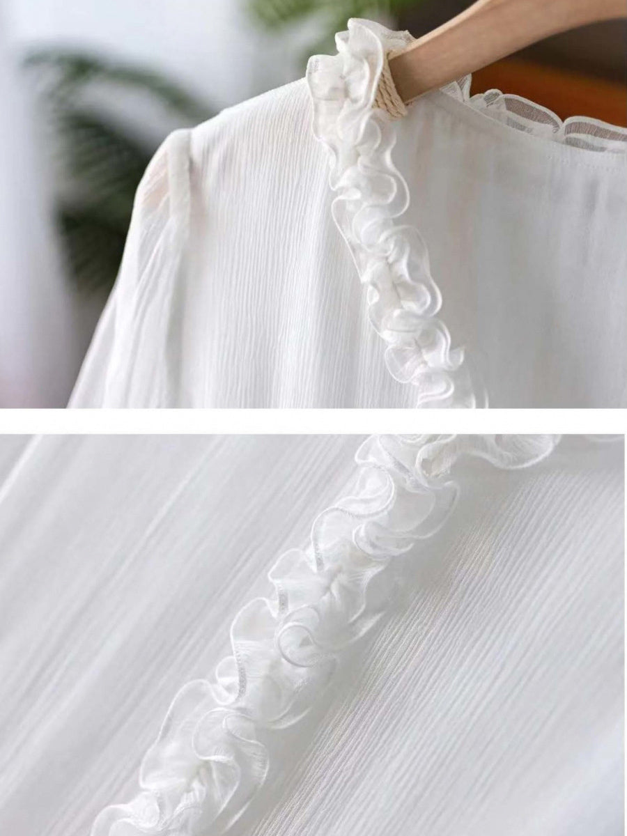 Women's 3/4 Sleeve Silk Dress