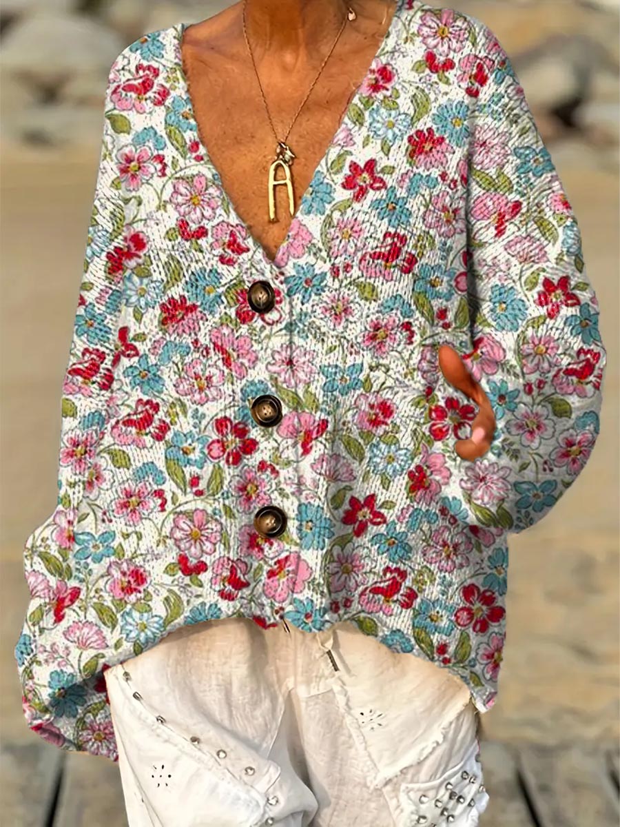 womens-floral-pattern-art-print-casual-pullover-sweater-zlvm