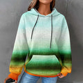 Autumn/Winter Women's Essential Creative Printed Long Sleeve Hooded Sweatshirt