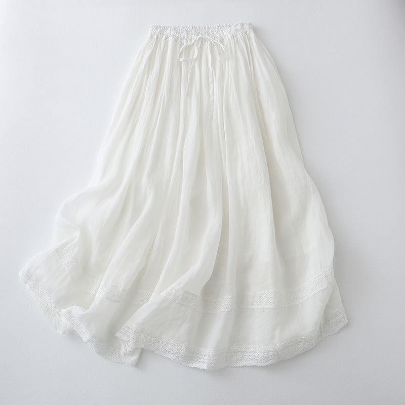 Women's  Casual Loose Embroidered Skirt