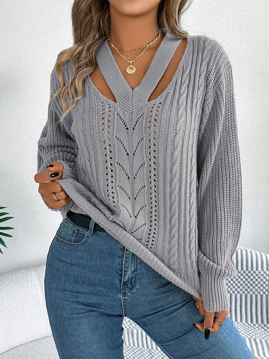 womens-hollow-v-neck-lantern-sleeve-pullover-sweater-we9d