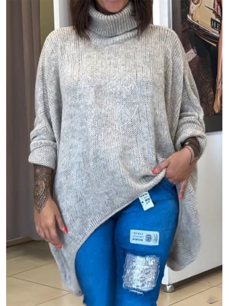 womens-womens-casual-asymmetrical-hem-turtleneck-pullover-wool-sweater