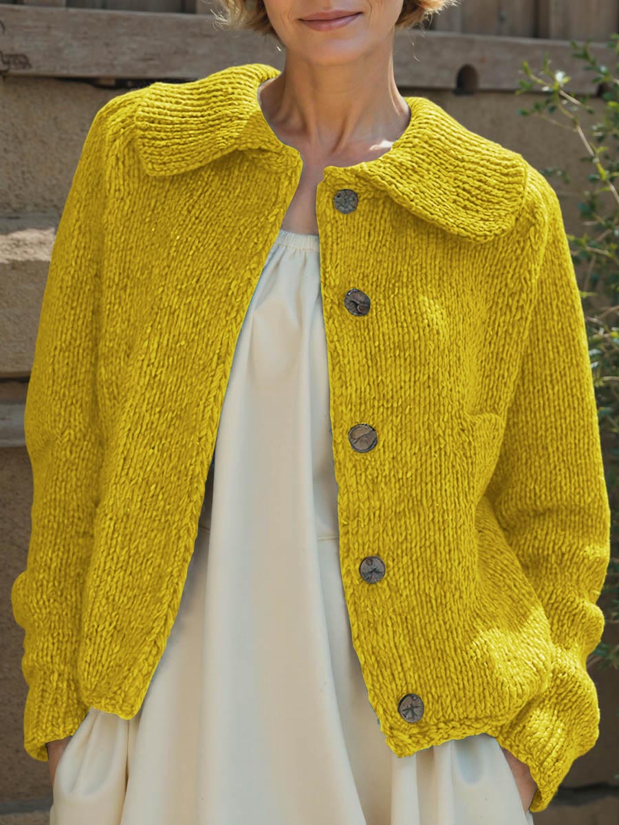 womens-solid-color-peter-pan-collar-long-sleeve-casual-loose-cardigan-sweater