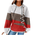 Autumn/Winter Women's Essential Creative Printed Long Sleeve Hooded Sweatshirt