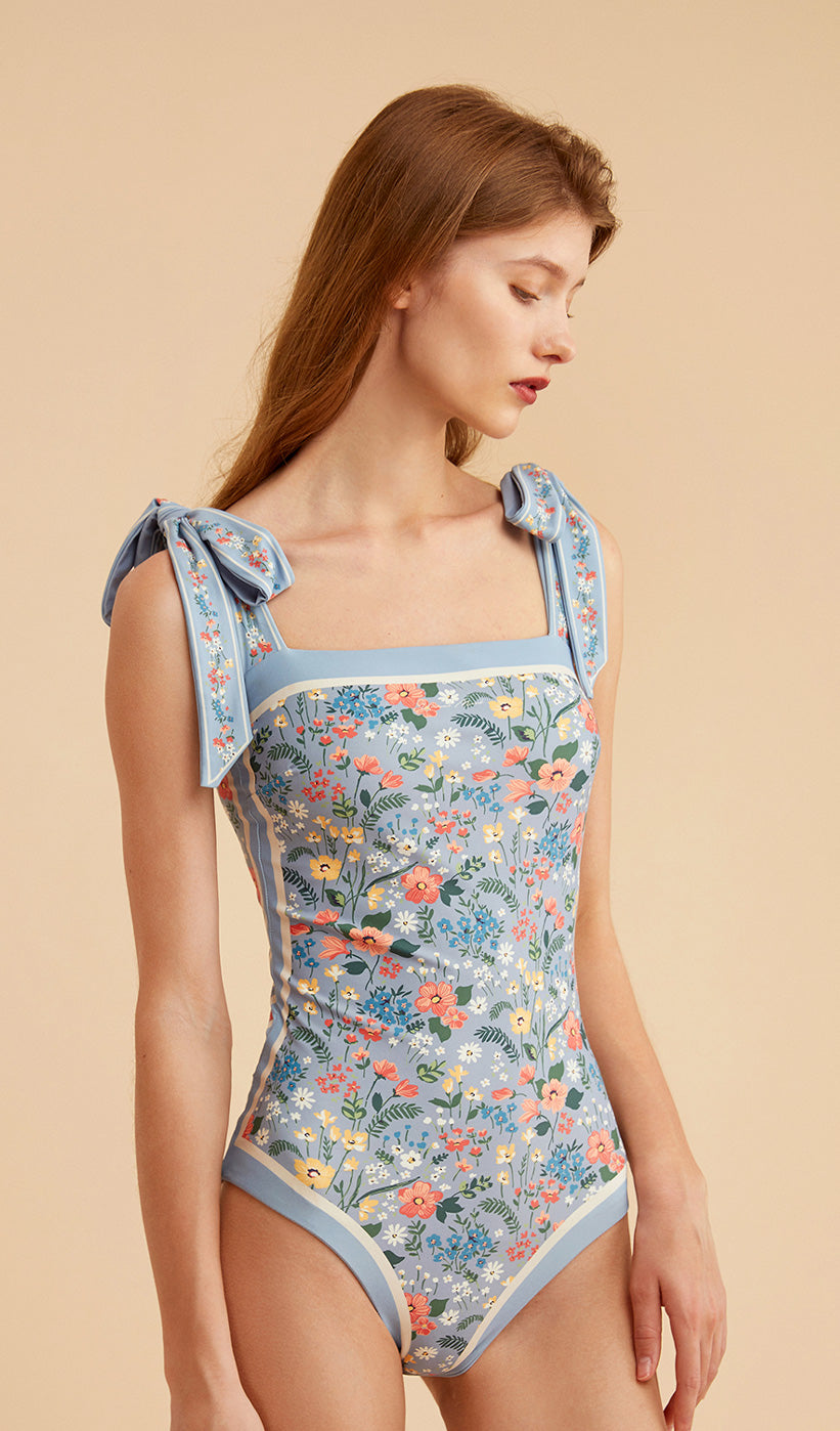 Grace Reversible Tie-Shoulder One Piece Swimsuit