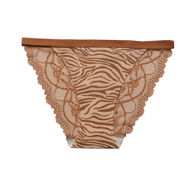 Contrast Leopard Lace Panty