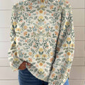 womens-retro-art-flowers-print-knit-turtleneck-pullover-sweater-y75v