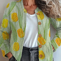 vintage-flower-art-print-buttoned-cardigan-sweater-n494
