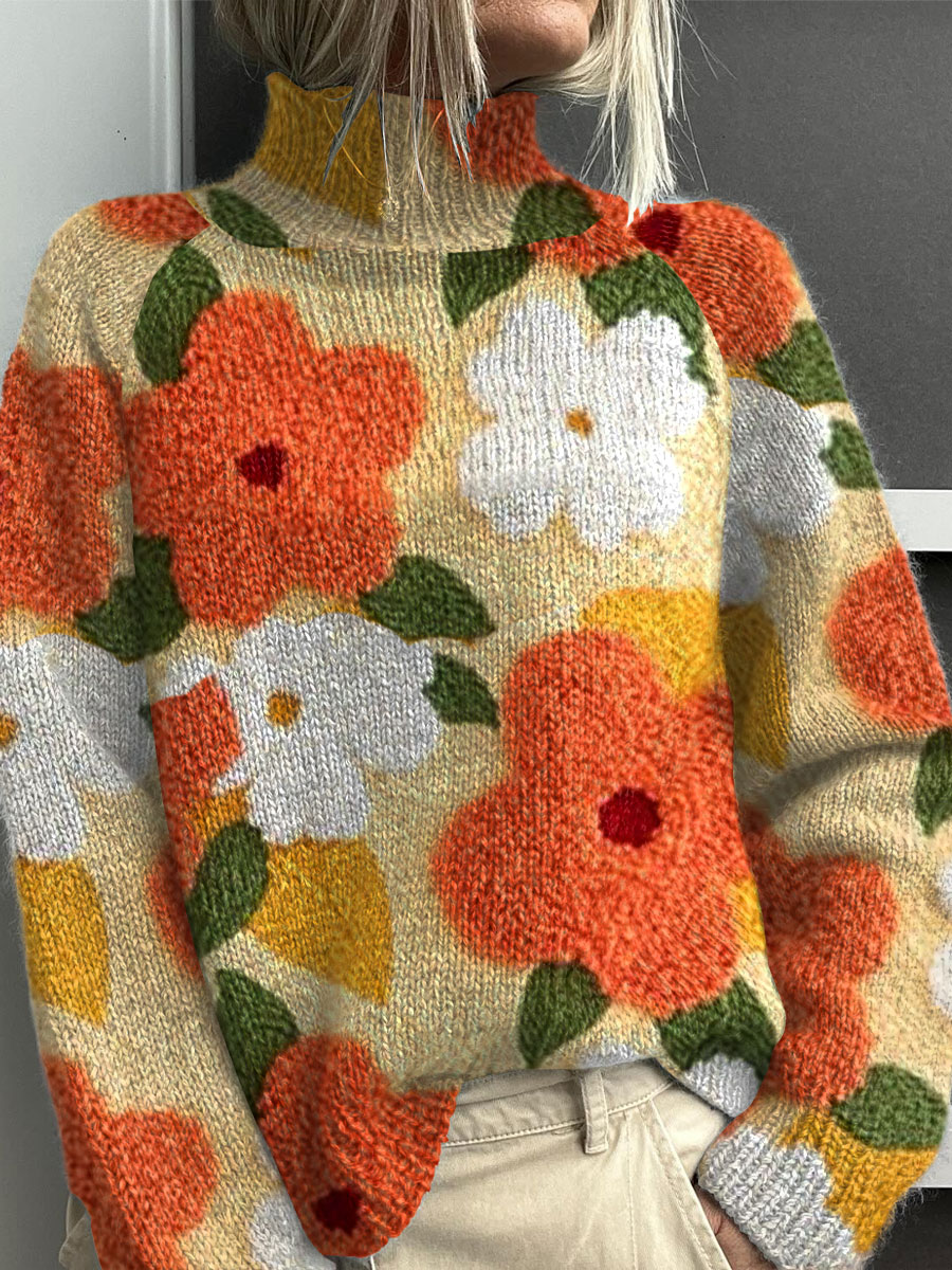 vintage-floral-art-print-knit-turtleneck-pullover-sweater-2szz
