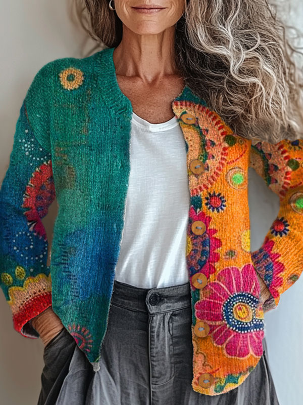 vintage-colorful-abstract-geometry-art-print-buttoned-cardigan-sweater