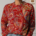 Women's Vintage Floral Bird Art Print Casual Cotton T-Shirt