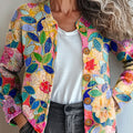 womens-vintage-oil-painting-art-flowers-print-buttoned-cardigan-sweater