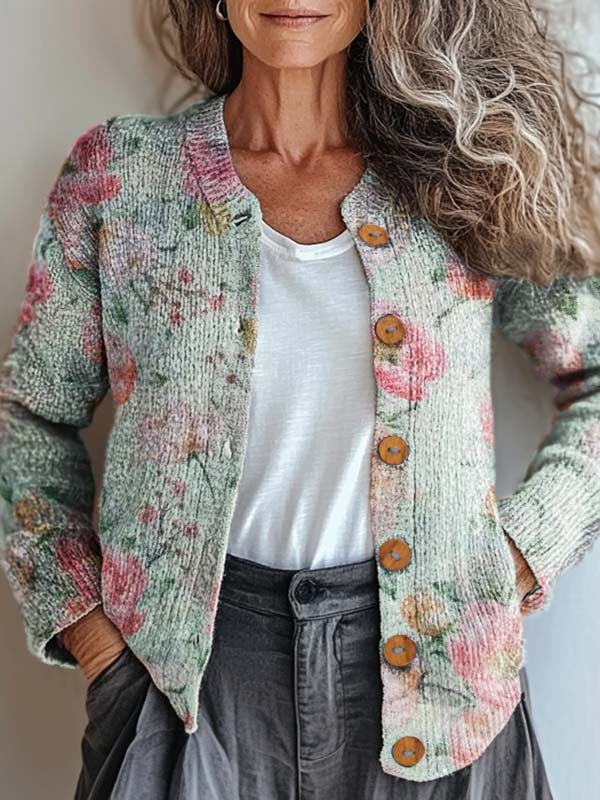 womens-retro-art-floral-print-buttoned-cardigan-sweater-1s3y
