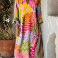 Women's Colorful Cloud Art Print Dress
