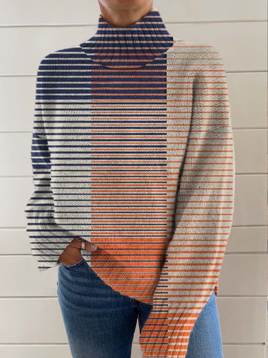 womens-abstract-art-lines-print-knit-turtleneck-pullover-sweater-apyq