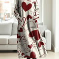Women's Heart-shaped Print Valentine's Day Casual Cotton Knitted Dress