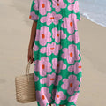 Women's Lovely Flowers Art Print Flowy Dress