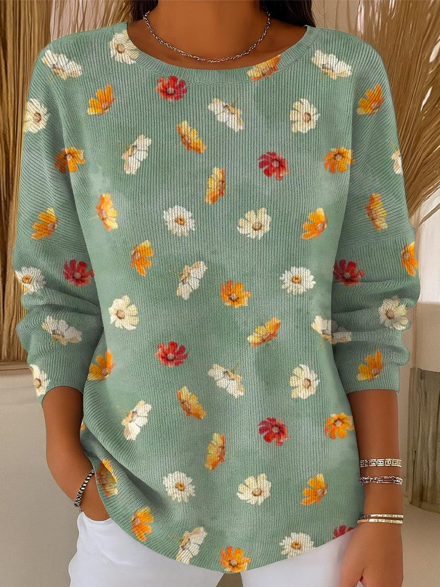 womens-vintage-floral-art-print-casual-pullover-sweater-iiy7