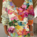 womens-vintage-flower-art-print-casual-pullover-sweater-pv4d