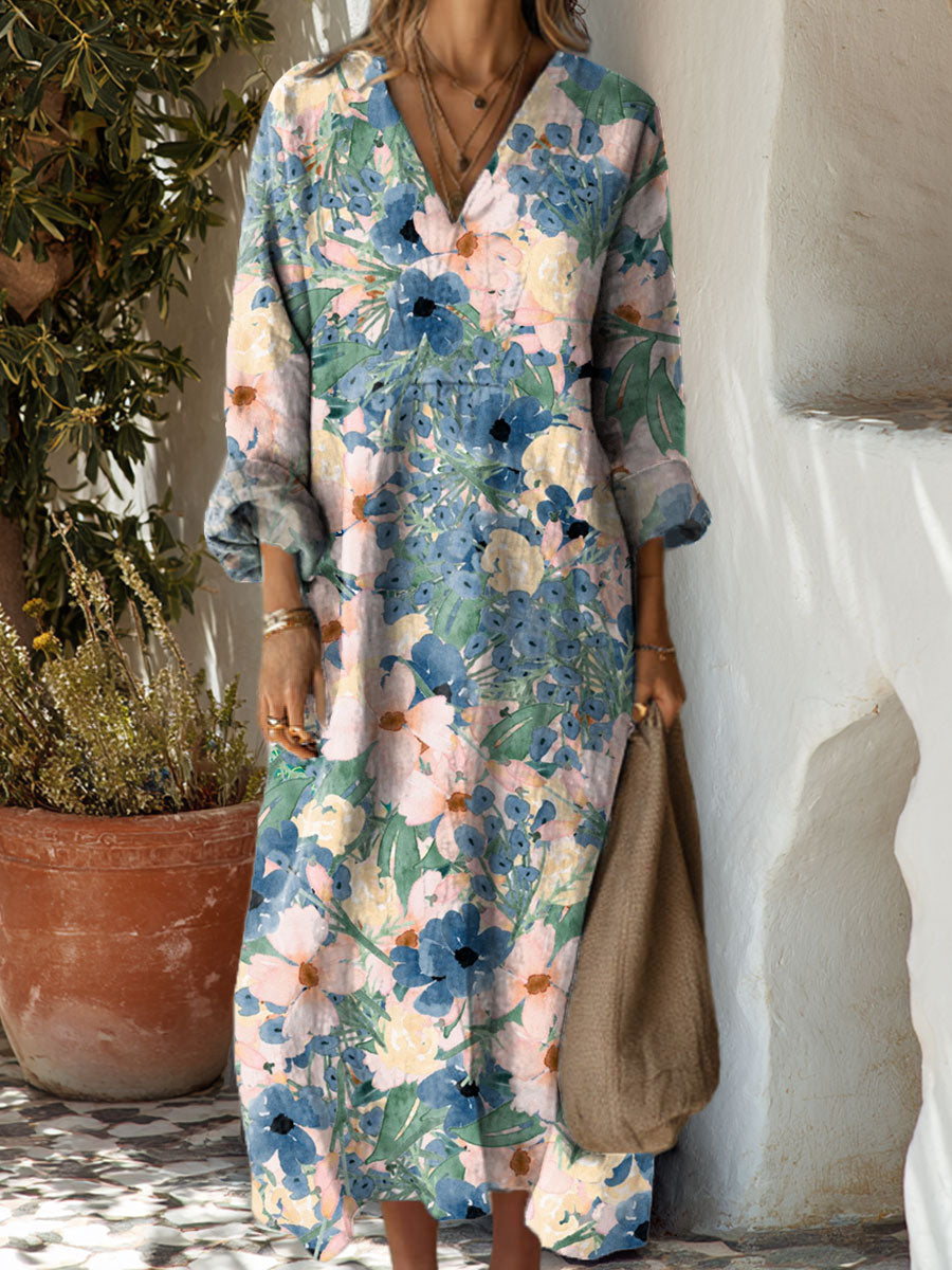 Women's Flowers Art Casual Print Dress