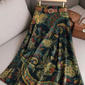 Women's Retro Flowers Pattern Casual Print Cotton Skirt