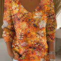 womens-autumn-leaves-orange-casual-print-pullover-sweater-oy6b