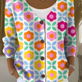 vintage-flower-art-print-buttoned-v-neck-cardigan-sweater-au6c