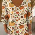 womens-lovely-pumpkin-pattern-art-print-casual-pullover-sweater-ft5a
