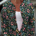 cardigan/pull boutonné à imprimé floral vintage pour femme - 2a0c 