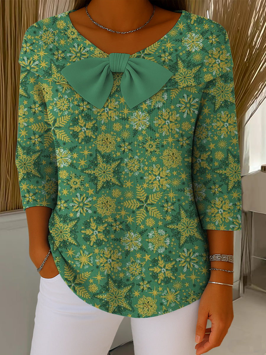 Beautiful Abstract Winter Snowflake Painting Art Print Buttoned Cardigan Sweater