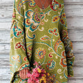 womens-vintage-ethnic-floral-painting-art-print-casual-pullover-sweater-f654