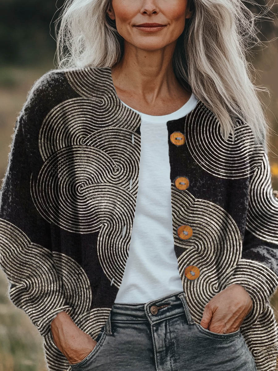 womens-abstract-pattern-art-print-buttoned-cardigan-sweater-bvcd