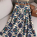 Women's Ethnic Print Cotton Skirt