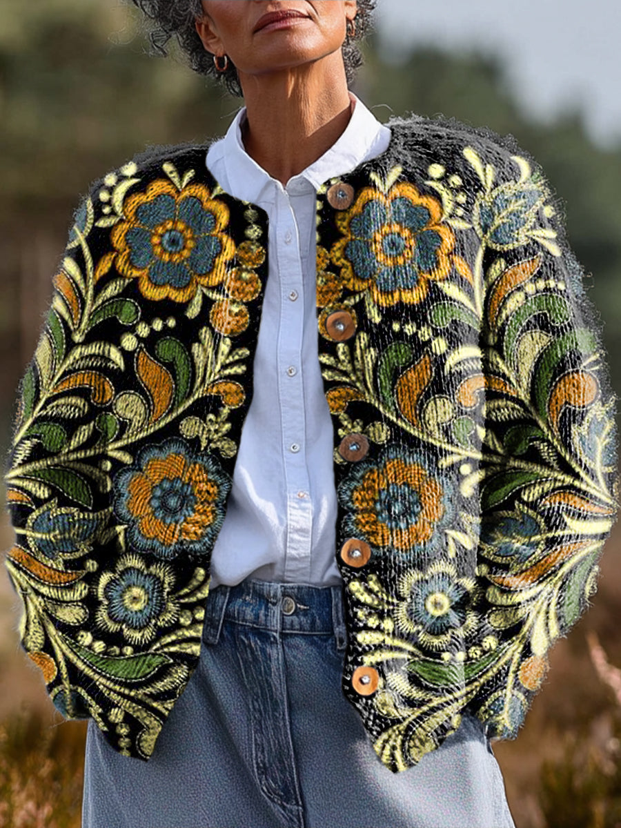 vintage-floral-painting-art-print-buttoned-cardigan-sweater-gm1a