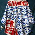 Women's Vintage Fish Sardines Art Print Casual Cotton And Linen Shirt