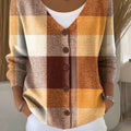 retro-plaid-pattern-print-buttoned-v-neck-cardigan-sweater-9f4o