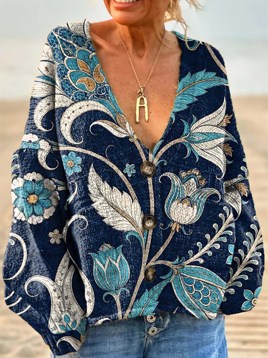 womens-vintage-ethnic-artistic-flowers-casual-pullover-sweater