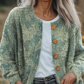 womens-vintage-floral-pattern-art-print-buttoned-cardigan-sweater-iywx