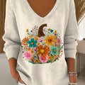 womens-lovely-pumpkin-pattern-art-print-casual-pullover-sweater