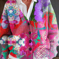 beautiful-abstract-floral-painting-art-print-buttoned-v-neck-cardigan-sweater-jx80