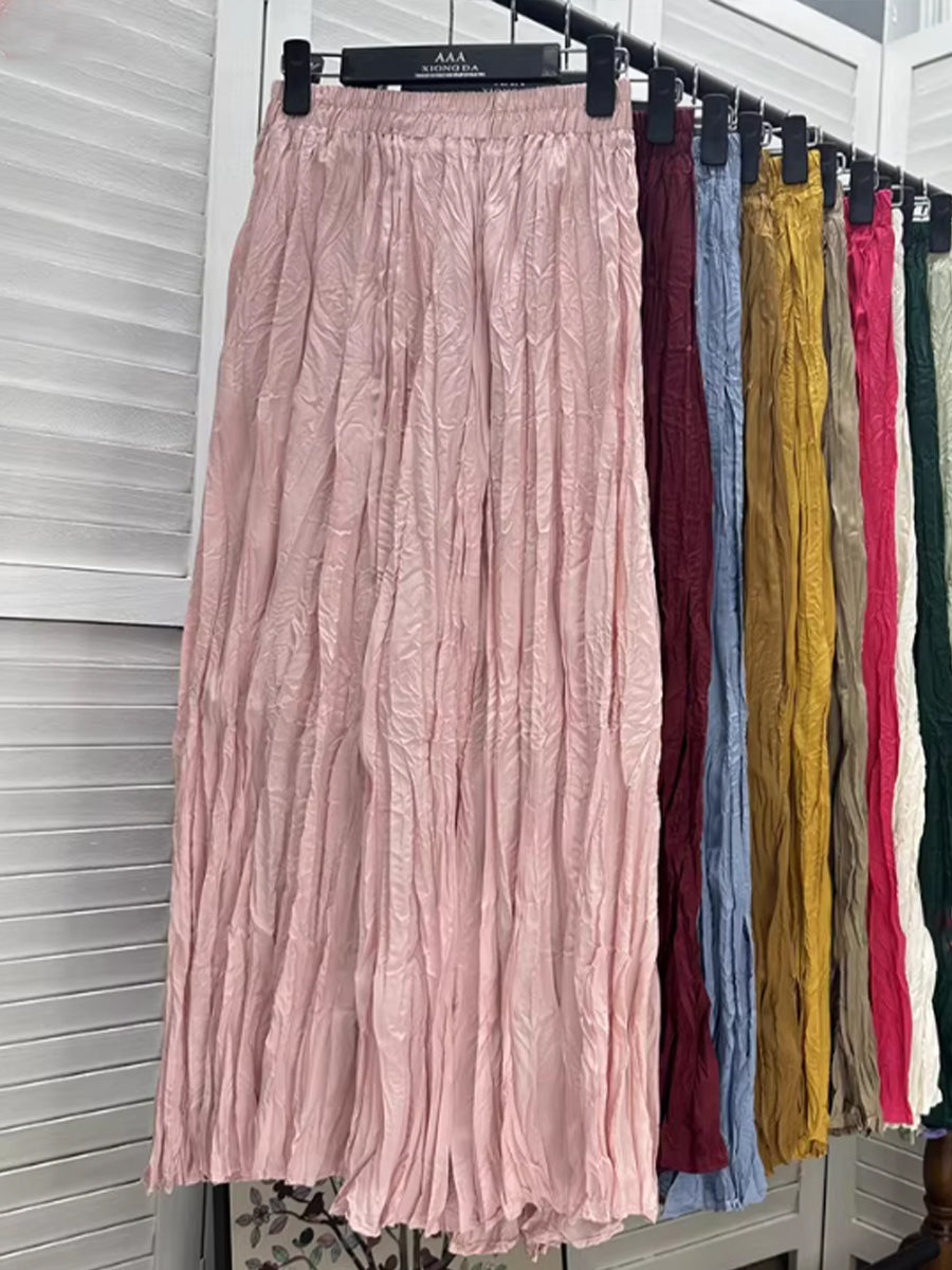 Women's Pleated Draped Skirt