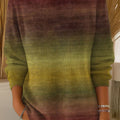 womens-retro-gradient-pattern-casual-pullover-sweater
