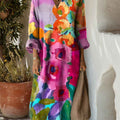 Women's Bright Flowers Art Print Dress