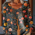 womens-vintage-tree-flowers-painting-art-print-casual-pullover-sweater