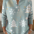 Beautiful Snowflake Fir Tree Painting Art Print Buttoned Cardigan Sweater